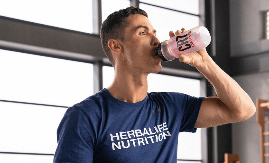 Caffeina Herbalife Change mood Change your Life Cristiano Ronaldo